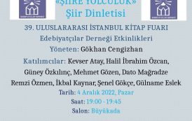 Gökhan Cengizhan: Uluslararası İstanbul Kitap Fuarında Yazar ve Şairlerin etkinlik programları netleşmeye başladı