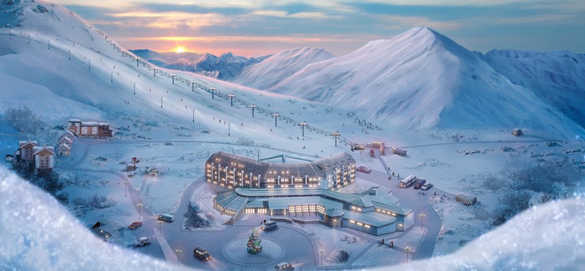 Gürcistan'ın Gudauri kayak merkezi Avrupa'nın en iyi 10 kayakmerkezinden biri..