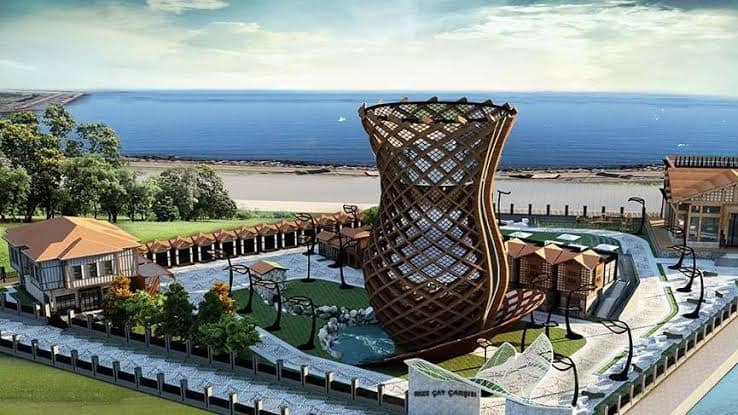 მსოფლიოში ყველაზე დიდი ჩაის ჭიქა რიზეში/Dünyanın en büyük çay bardağı Rize'de inşa ediliyor