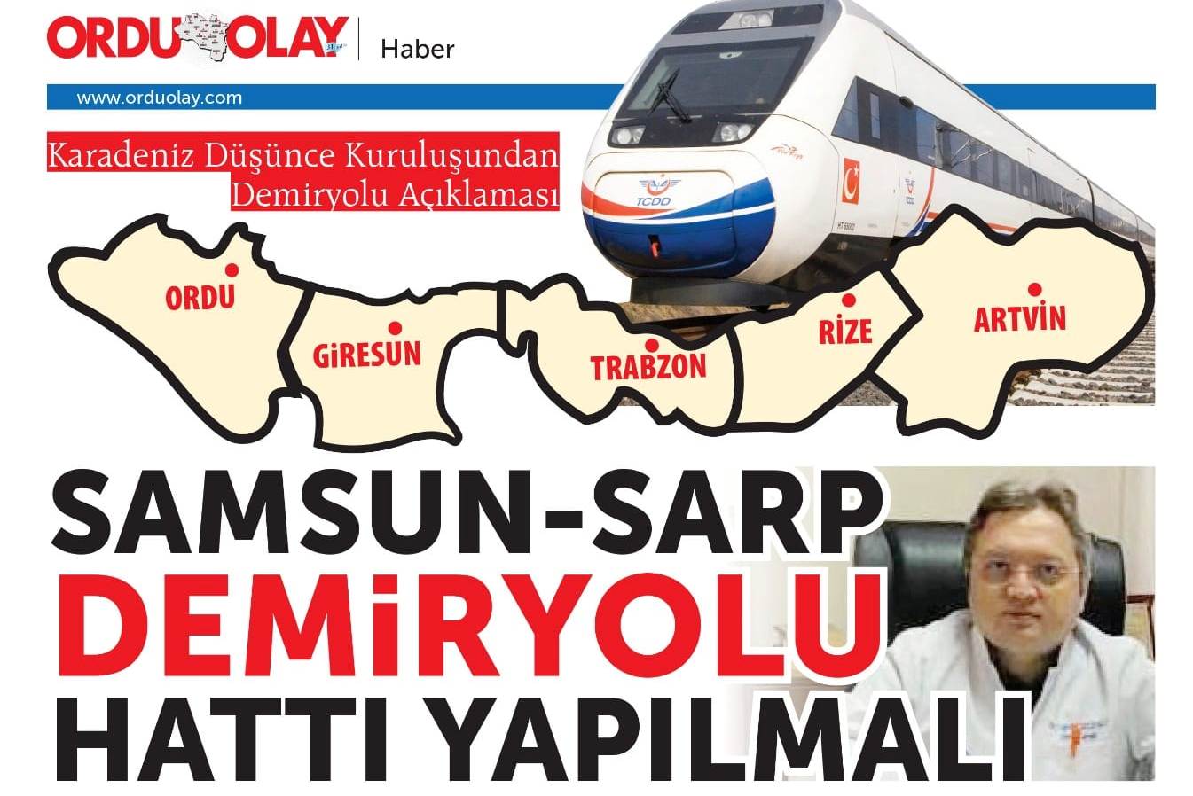 Metin Topçu: Samsun Sarpi Demiryolu hattı için ilk adım