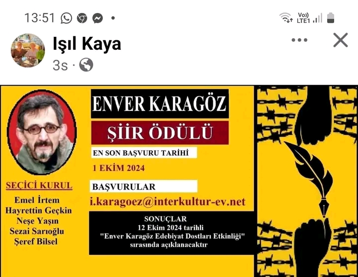 ENVER KARAGÖZ ŞİİR YARIŞMASI