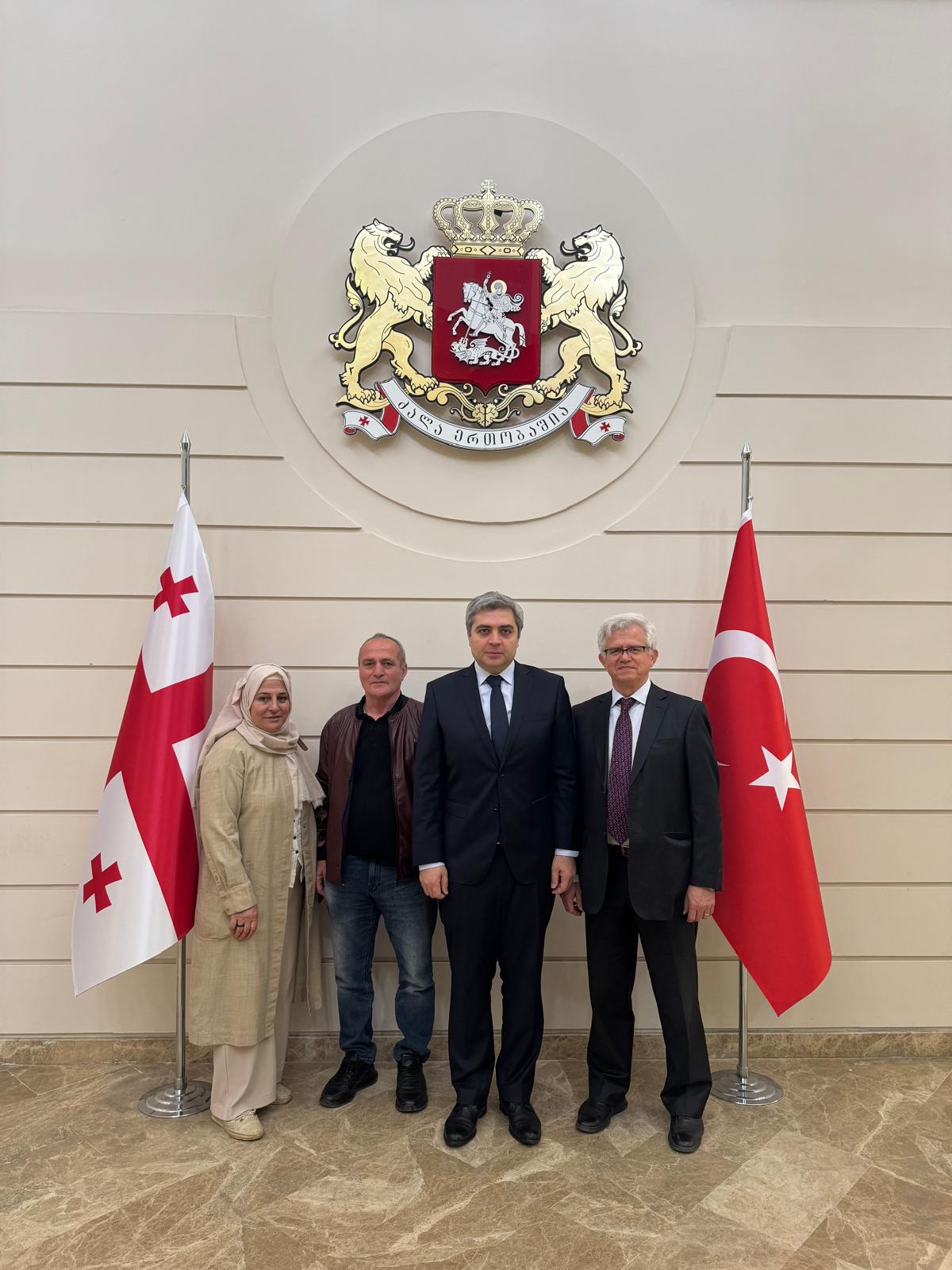 Türkiyeli Gürcü Kurumların Gürcistan'ın yeni Ankara Büyükelçisi Arçil Kalandia'ya kutlama ziyaretleri devam ediyor
