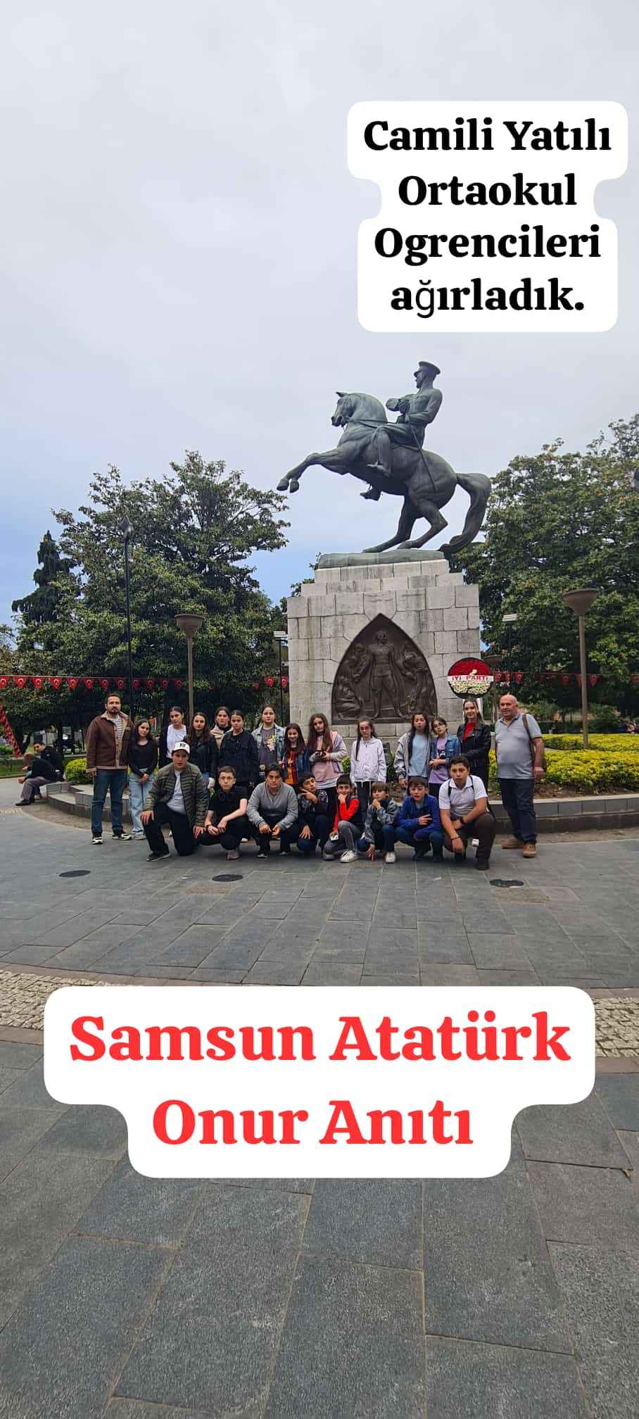 Macaheli/Camili Yatılı Ortaokulu öğrencileri 19 Mayıs törenler kapsamında  Samsun gezisi düzenlediler