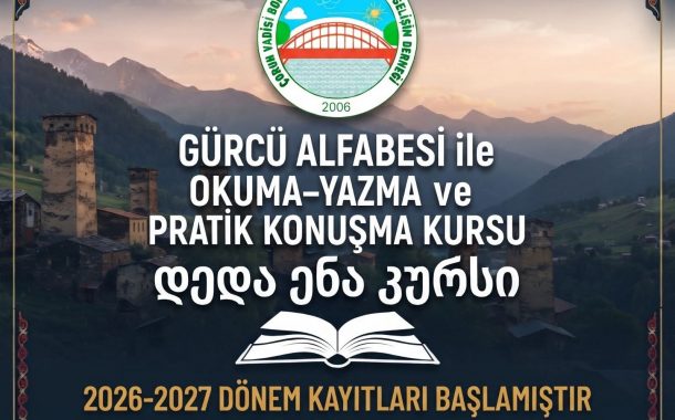 Birçkalilar Dernek başkanı Hasibe Özkan'dan Gürcüce anadil- deda ena ( დედა ენა ) kursu haberi!..